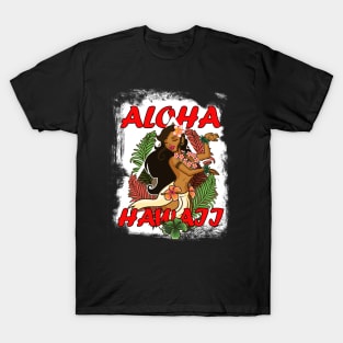 Hawaiian tee for men best gift for surfers Aloha Hawaii T-Shirt